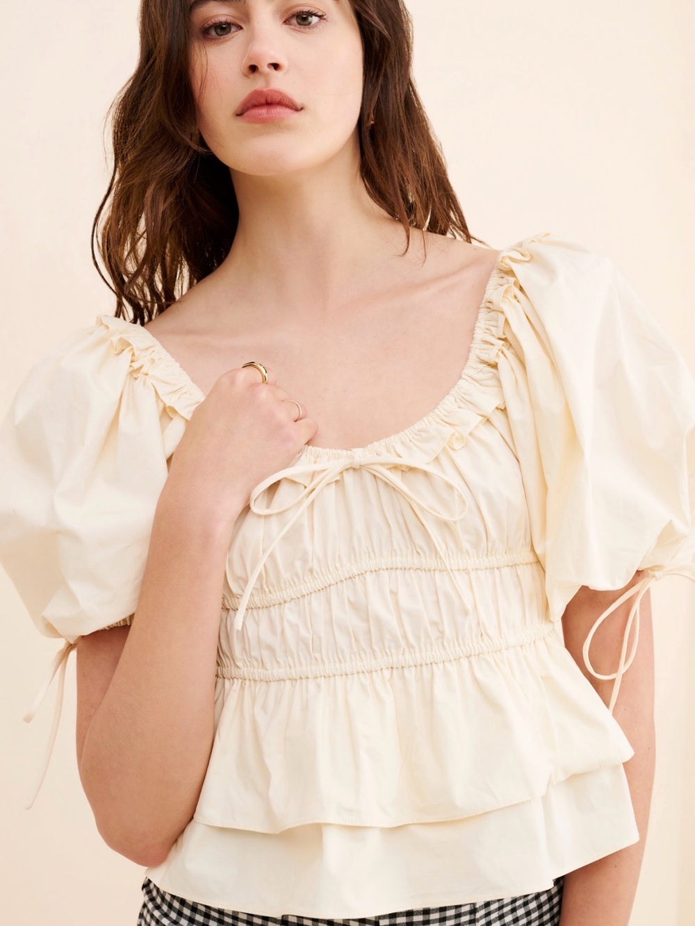 En Saison Poplin Cropped Top (Small)